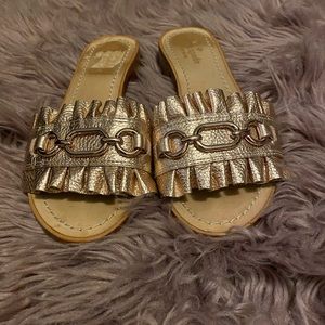 Kate Spade Ruffle Summer Beau Flat Slide Sandals